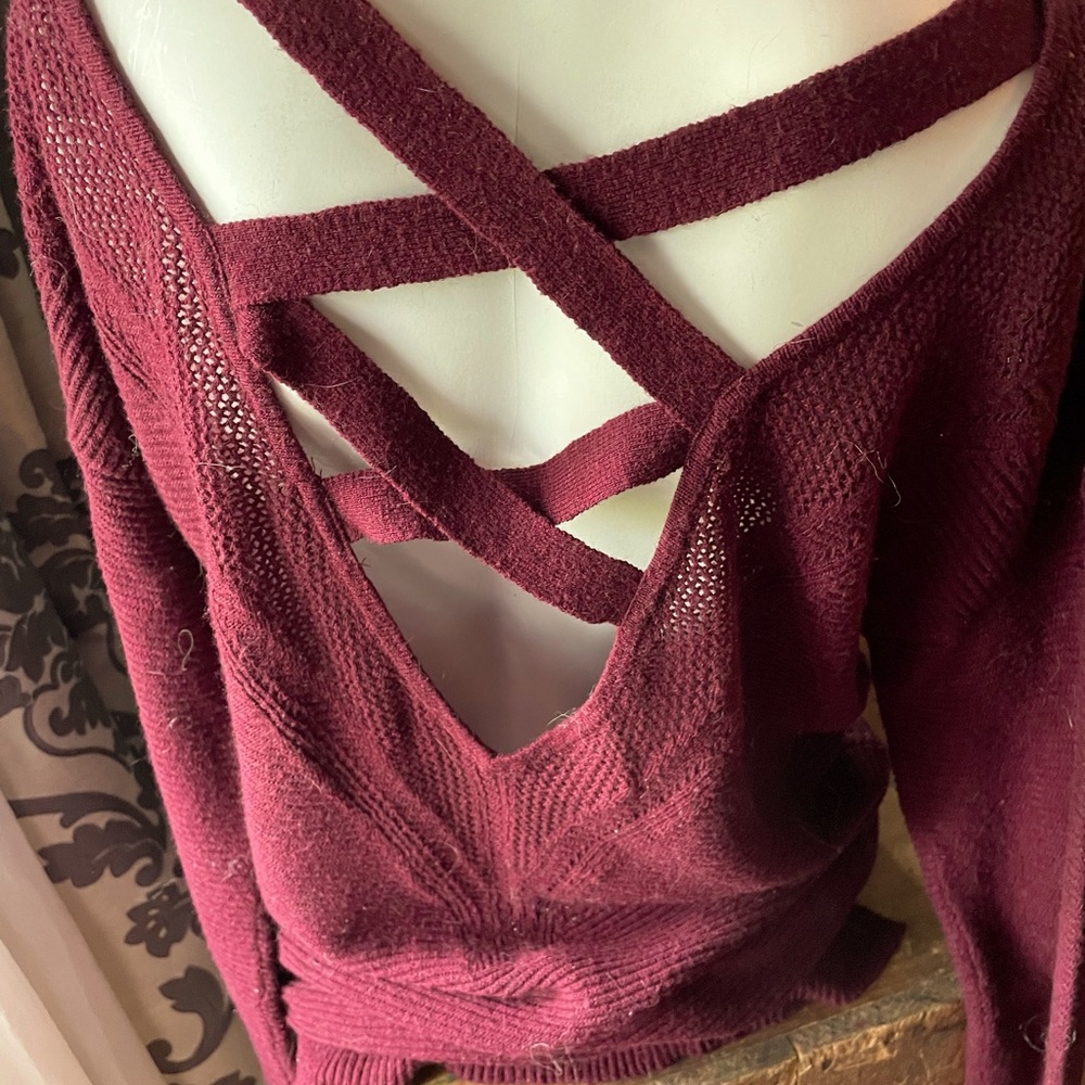 Kris Kross Applesauce back knit sweater
